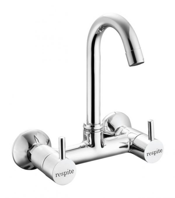 Sink Mixer with Swivel Spout (Wall Mounted Model) with Connecting legs & wall Flanges