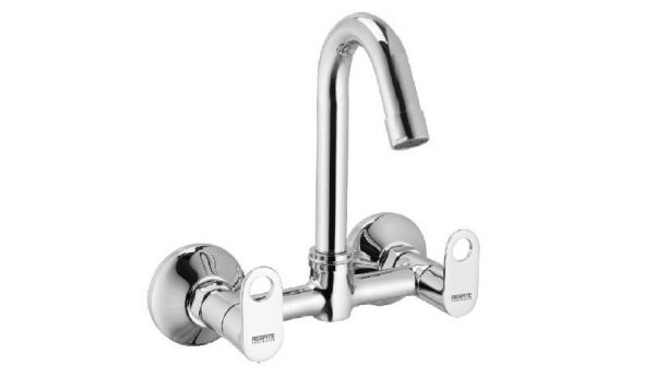 Sink Mixer with Swivel Spout (Wall Mounted Model) with Connecting legs & wall Flanges