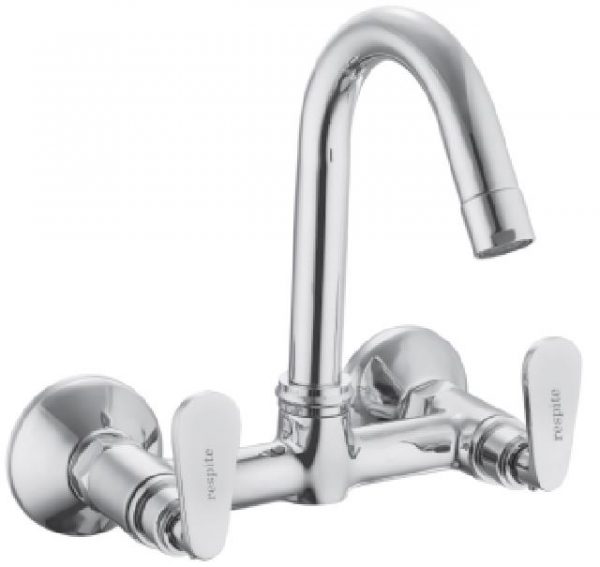 Sink Mixer with Swivel Spout (Wall Mounted Model) with Connecting legs & wall Flanges