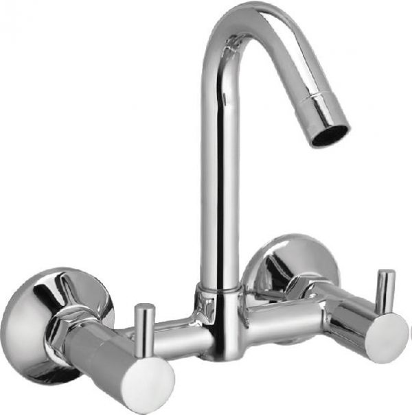 Sink Mixer with Swivel Spout (Wall Mounted Model) with Connecting legs & wall Flanges