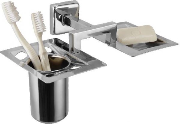 Soap Dish Cum Tumbler Holder